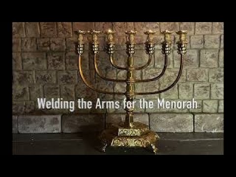 Exodus 25: 31-40 Construction of the 7 branch menorah for the Tabernacle Man: welding the arms