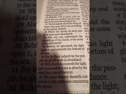 Job 36:26-33: Who controls the weather..........???????? The Great I AM THAT I AM