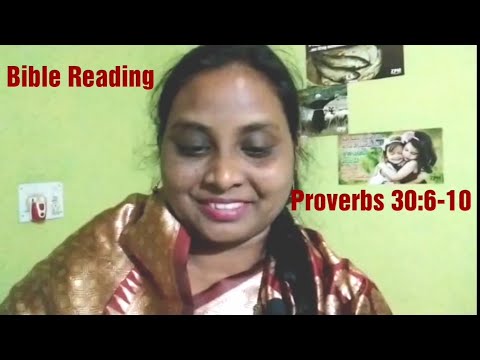 23.03.2021 Bible Reading, Proverbs 30:6-10