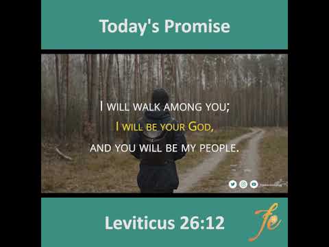 Today's Promise (Leviticus 26:12) English