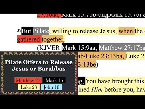 677. Pilate Says the Second Time; Jesus Is Not at Fault. Matthew 27:17, Mark 15:9, Luke 23:13-15