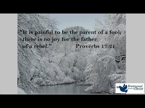 Proverbs 17:21-22  |  Bible Study, 6.10.20 | #theBrentwoodchurch  |  theBrentwoodchurch.com