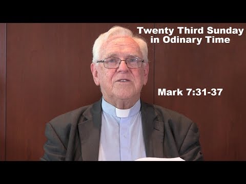 Lectio Reflection - 23rd Sunday in Ordinary Time -Mark 7:31-37