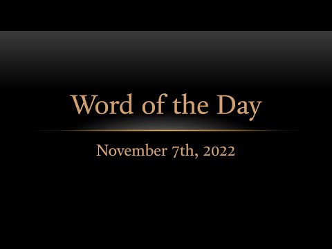 TURFJC Word of the Day for November 7th, 2022: Isaiah 29:17–18