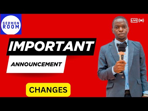 Important Announcement on Sermons Room Changes No Sermons Why