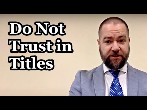 Do Not Trust In Titles | Matthew 23:8-12 | Sermon | Mike Judge | 7 Feb 2021