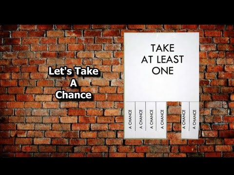 Let's Take A Chance  ~  Acts 5:12-16