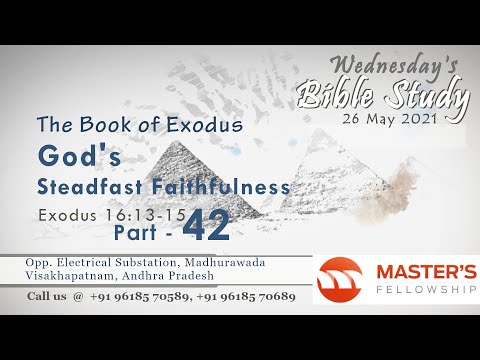 The Book of Exodus _ Exodus 16:13-15_ Wednesday Bible Study _ Part 42