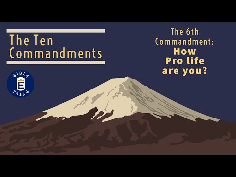 "How Pro Life are You?" ||  Exodus 20:13  ||  Bible Bytes 31 May 2020