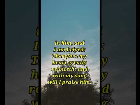 Word of the day || Psalms 28:6-8