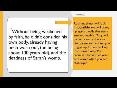 Abraham's Faith Made Stronger, Romans 4: 18-21