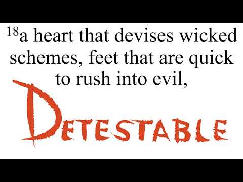 Proverbs 6:16-19 Song