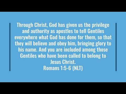 Romans 1:5-6 Memory Verse Song