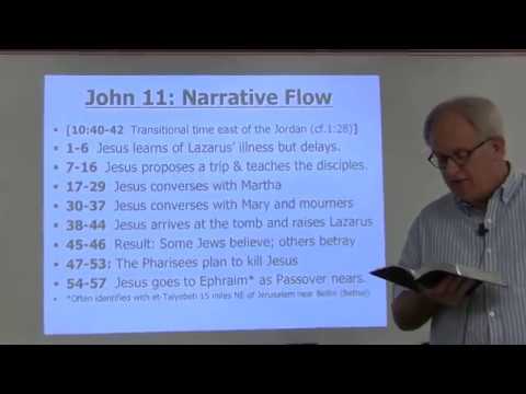 Dr. David Turner, Gospel of John, Session 13 -- John 11:1-57