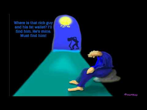 Luke 12:34 -  heart full of money