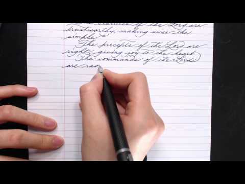 Writing with a Tombow Zoom 101 Fountain Pen: Psalm 19:4-9