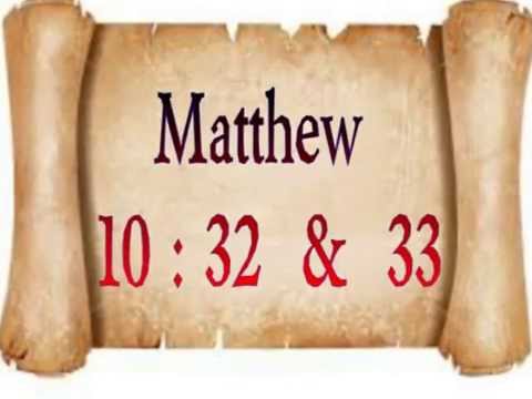 Matthew 10:32-33