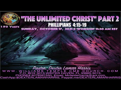 "The Unlimited Christ Part 2" Philippians 4:15-19