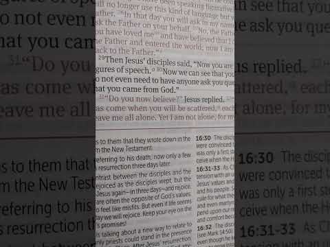 Jesus teaches about using his name in prayer John 16:29-32