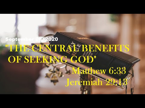 September 06, 2020 | Word of God: Matthew 6:33 | Jeremiah 29:13 | Apostle Dr. Evelyn Rivera | YGGKC