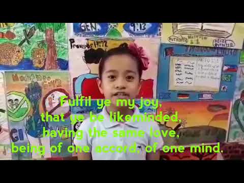 #Bibleversevideo #TheThreeStudious Philippians 2:2-3 Filipos 2:2-3