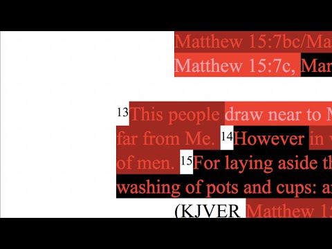 293. You hypocrites worship in vain. Talk is cheap. Matthew 15:7-9, Mark 7:6-8