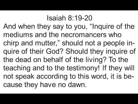23 Isaiah 8:19-20