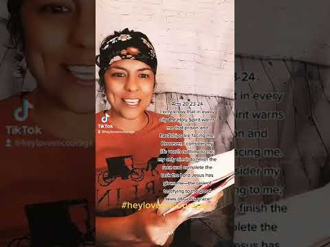 Acts 20:23-24 How I allow the HolySpirit to apply Gods word to my Everyday life! Christian