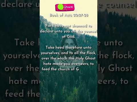 The will of God | Acts 20:27-28