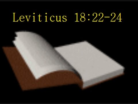 Leviticus 18:22-24 -- Readings from the Holy Bible