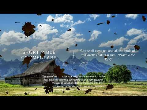 Psalm 67:7 - Short Bible commentary