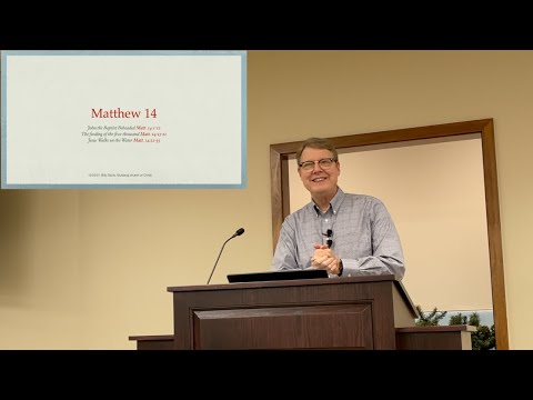 Matthew 14:9-26 Death of John, feed 5000, walking on the water