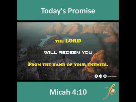 Today's Promise (Micah 4:10) English