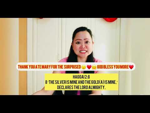 Haggai 2:8 ‘The silver is mine and the gold(A) is mine,’ declares the Lord Almighty.????