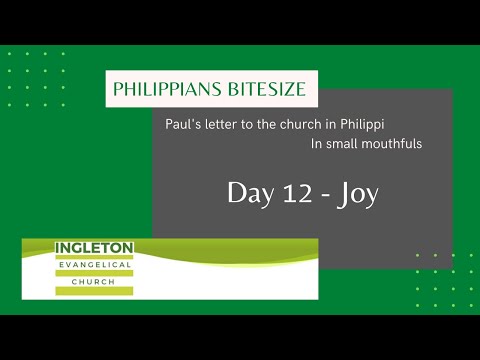 Day 12 Philippians 1:25-26 'Joy'