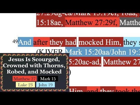 683. Beating the Crown of Thorns Into His Head. Matthew 27:30-31, Mark 15:19-20, John 19:3