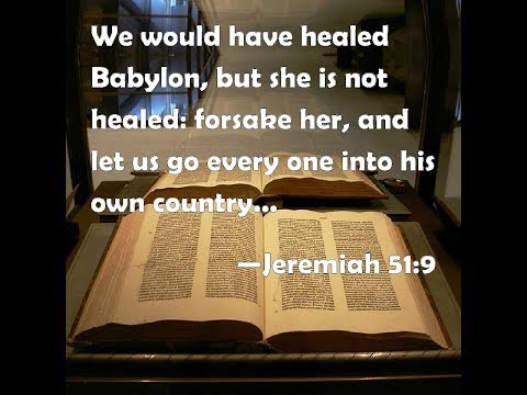 (Economy) Jeremiah 51:9 - We would have healed Babylon (America), but she is not healed (Reddit)
