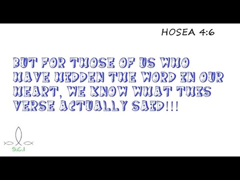 My People Perish Hosea 4:6 ~ Daniel 7:25 Effect