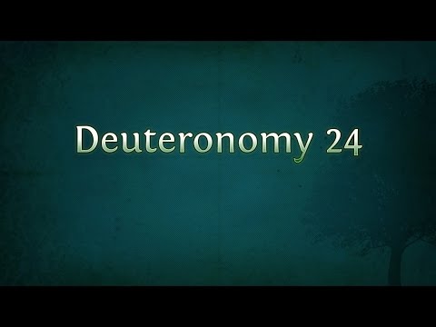 Deuteronomy 24:1-4
