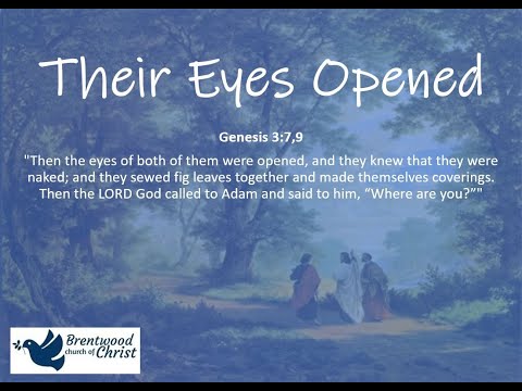 Their Eyes Opened  |  Genesis 3:9 Bible Study, 1.17.21   |  #theBrentwoodchurch