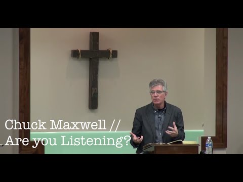 Hebrews 1:1-2:4 - Are you Listening? - Chuck Maxwell