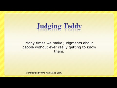 Passion Sunday – C - Gospel Illustration - Luke 23:1–49 – Judging Teddy