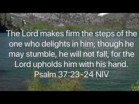 Psalm 37:23-24 NIV