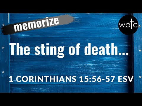 1 Corinthians 15:56-57 ESV (death, Jesus, victory): Read, recite, memorize Bible verses, scripture