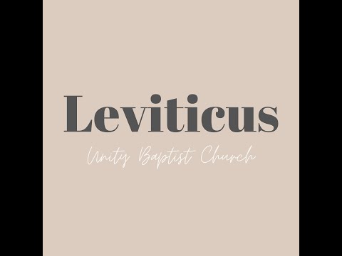 Unity Baptist Church 2.14.21 - Sunday Service "Day of Atonement" (Leviticus 16:20-22 NIV) Part 2