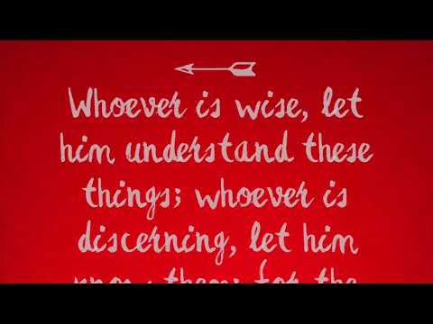 Job2ten ~ Hosea 14:9