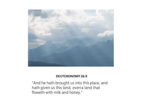 Prophetic Word: Deuteronomy 26:9