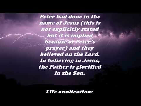 Daily Bible Verse Commentary  -  Acts 9:42