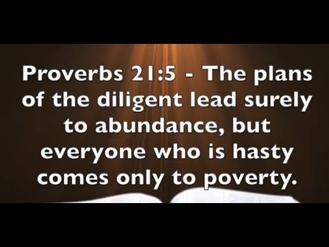 Proverbs 21:5 - The I Personality Under Pressure