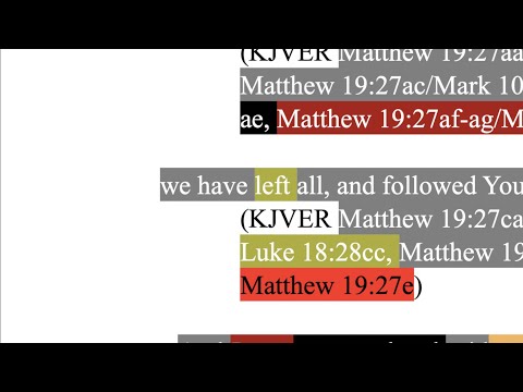 459. Since We Have Followed You.... Matthew 19:27-28, Mark 10:28-29, Luke 18:28-29